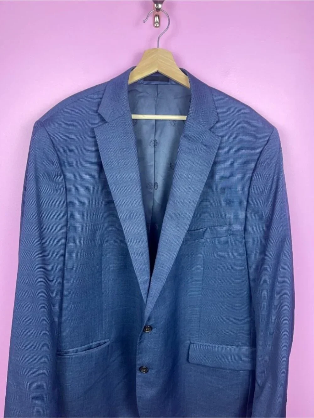 Lauren Ralph Lauren Black Label Wool Blend Blazer Jacket Blue Men’s 50L